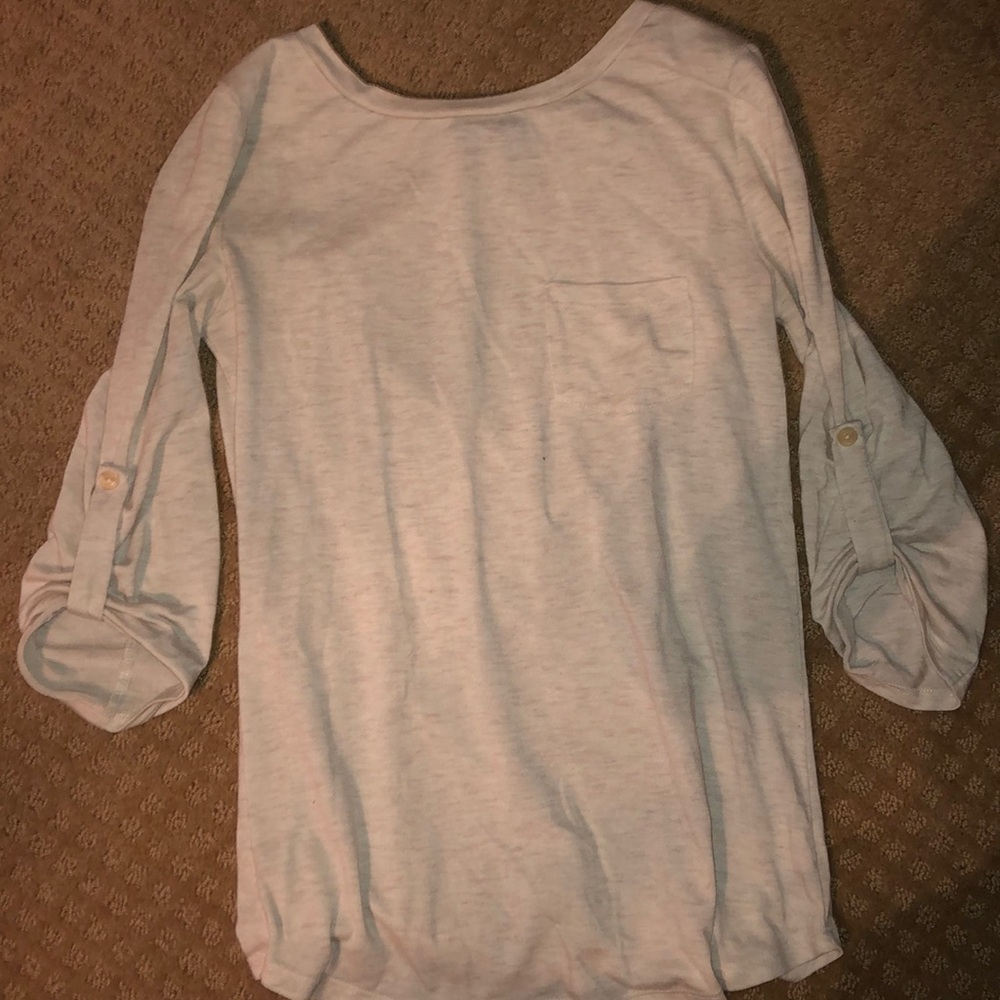 Cream Shirt with Pocket Rue21